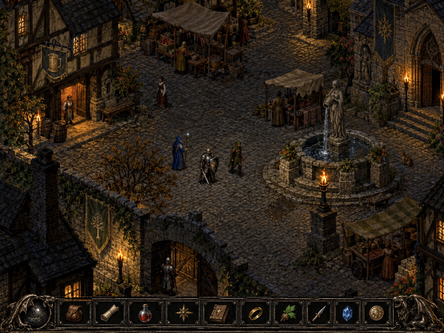 Realms of Eldoria — 1990s inspired Classic Isometric RPG concept art