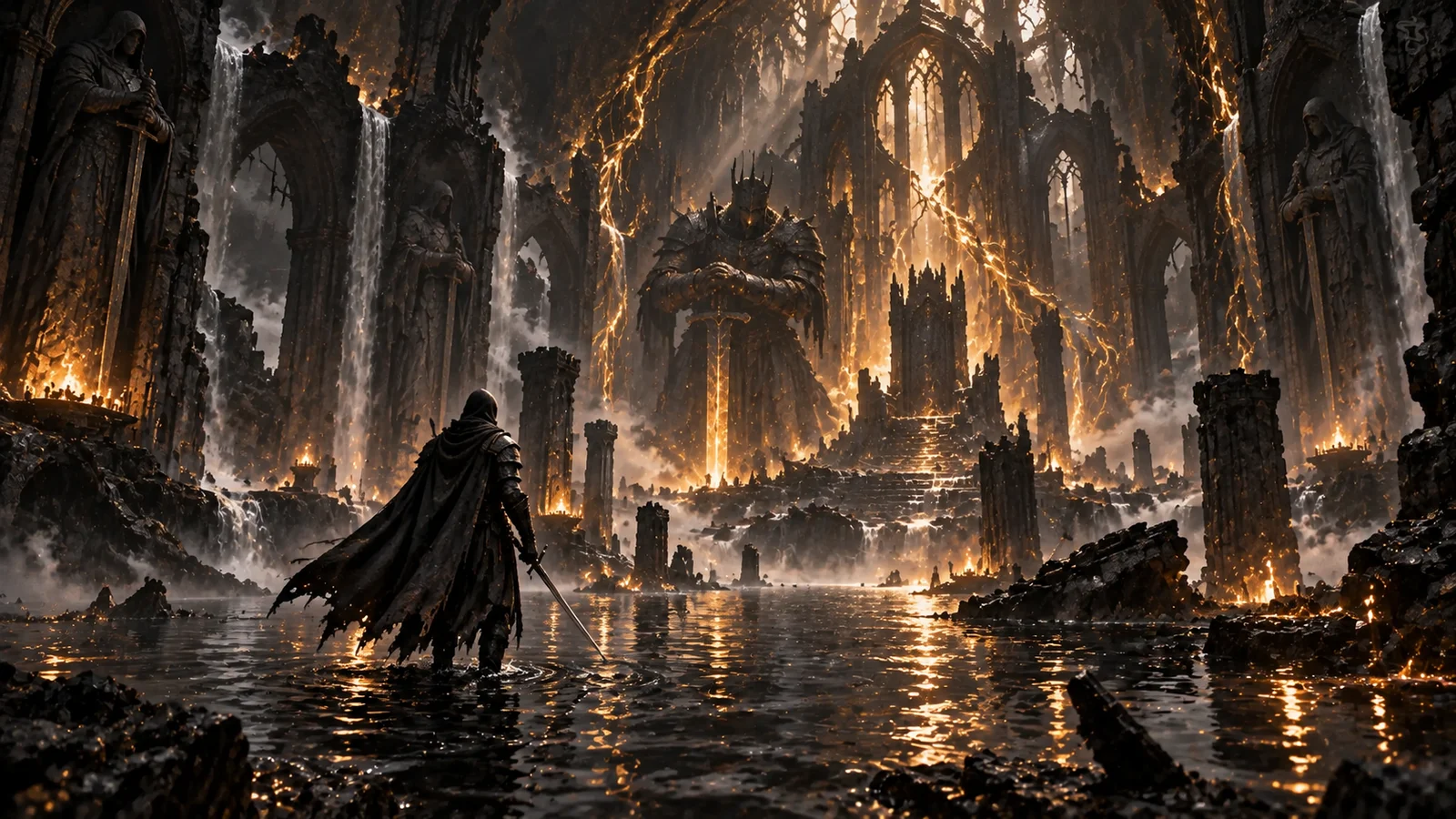 Ashen Crown — The flooded cathedral